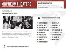 Tablet Screenshot of orpheum-theater.com